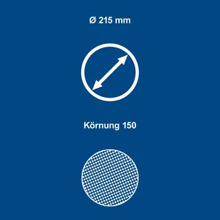Schuurschijf - Ø215mm - Korrel 150 - 10 Stuks von Scheppach – Produktbild 2 von 5