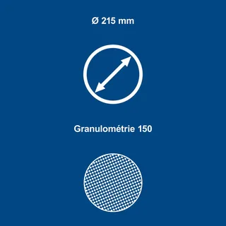 Schuurschijf - Ø215mm - Korrel 150 - 10 Stuks von Scheppach – Produktbild 4 von 5