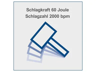 Sloophamer AB1900 - 1900W | 60J slagkracht - 2000 slagen per minuut - Breekhamer incl. puntbeitel, platte beitel & koffer von Scheppach – Produktbild 3 von 5