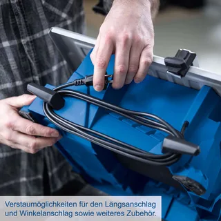 Stein- und Fliesenschneider WTS180 Scheppach - 710W | 34mm Schnitthöhe | 395x385 mm Tischgröße | 180mm Trennscheibe | Wasserkühlung von Scheppach – Produktbild 5 von 5