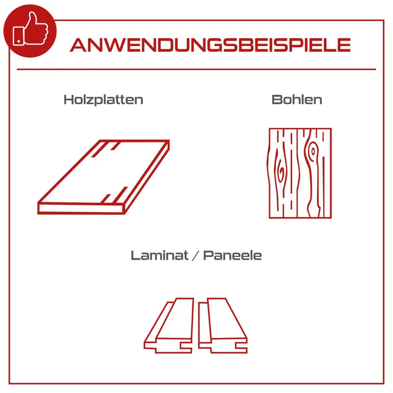 Tauchsäge PX-TS-55 Practixx - 1200W | 55mm Schnitttiefe | 0-45° Schrägstellung | Kippschutz | inkl. 3x 500mm Führungsschienen & 2. Sägeblatt (24Z/48Z) de Scheppach – image du produit 2 sur 5