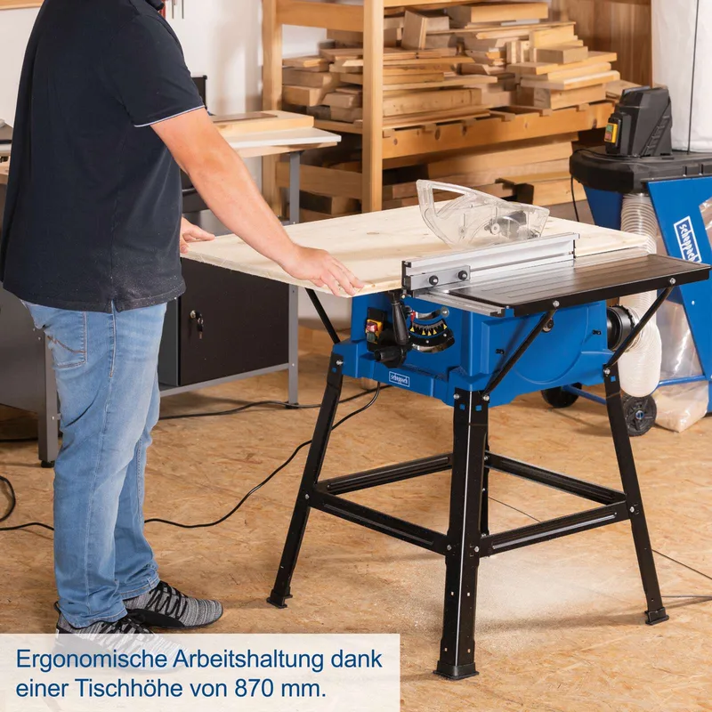 Tischkreissäge HS250L SE Scheppach - 2000W | 87mm Schnitthöhe | 546 x 630mm Tisch | Laser | inkl. 2. Sägeblätter 24Z by Scheppach – product image 5 of 5