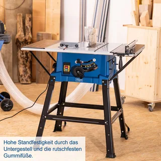 Tischkreissäge HS250L SE Scheppach - 2000W | 87mm Schnitthöhe | 546 x 630mm Tisch | Laser | inkl. 2. Sägeblätter 24Z by Scheppach – product image 3 of 5