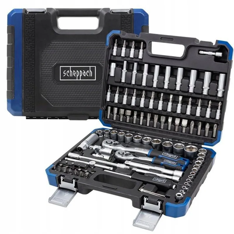 Uitgebreide Gereedschapskist 94 Delen 1/4" 3/8" 4-22mm de Scheppach – image du produit