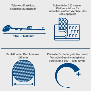 Wandschuurmachine DS920X van Scheppach – productafbeelding 2 van 5