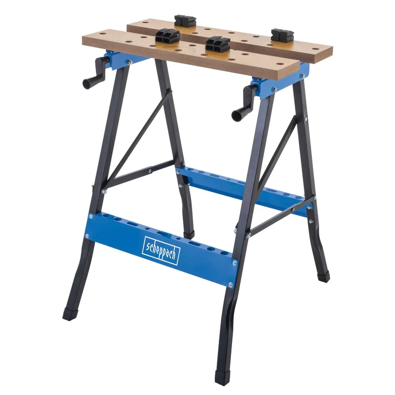 Werk- und Spanntisch WB150 Scheppach - Traglast 150kg | 793mm Arbeitshöhe | 0-245 mm Spannbreite | Arbeitstisch Werkbank mit 4 Spannbacken by Scheppach – product image