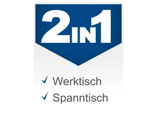 Werkbank MWB150, (Set), Arbeitshöhe 5fach verstellbar, Traglast bis 450kg, klappbar von Scheppach, Blau – Produktbild 2 von 5