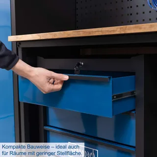 Werkplaats Inrichting GWS08 – Complete Werkplaatsset met Werkbank, Gereedschapswand, Opbergkasten & Ladekasten – Garage en Werkplaats – 236 cm Breed de Scheppach – image du produit 5 sur 5