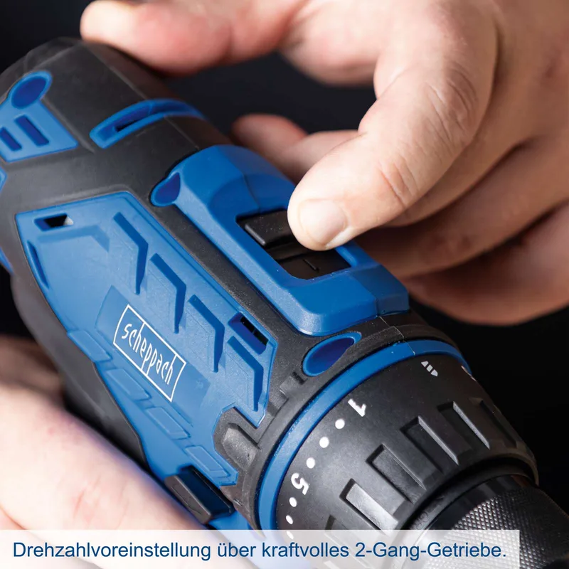 Werkzeugkoffer C-DTB74/1-X Scheppach -20V | 1,5-13mm Spannbereich | 50Nm Drehmoment | ohne Schlagfunktion | inkl. 2Ah Akku + 2,4A Ladegerät von Scheppach – Produktbild 2 von 5