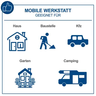 Werkzeugkoffer TB225 Scheppach - 235 tlg. Werkzeugset | Aluminium Koffer | mit Schraubenschlüssel, Hammer, Zange, Schraubenzieher uvm. | Werkstatt von Scheppach – Produktbild 2 von 5