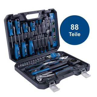 Werkzeugkoffer TB90 Scheppach - 88-tlg. | Biteinsätze & Schraubendreher aus hochwertigem Chrom-Vanadium-Stahl | inkl. Hammer, Zangen und vieles mehr de Scheppach – image du produit 4 sur 5