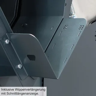 Wippsäge WOX D700 Gunmetal Edition Scheppach - 400V 7500W | 700mm HW-Sägeblatt | 250-1500mm Schnittlänge | Schnitt-Ø 240mm | inkl. Wippenverlängerung by Scheppach – product image 2 of 3