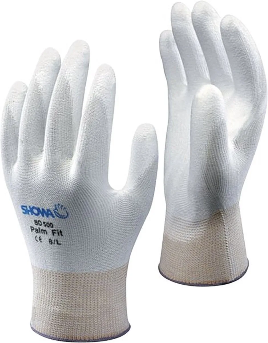 BO-500 Palm Fit Glove Werkhandschoenen Wit de Showa, Multicolore, XL – image du produit