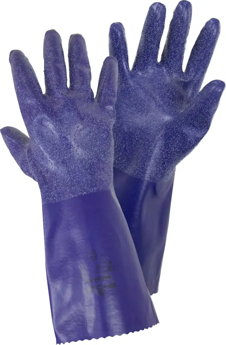 Showa 4740 XL NSK24 Chemicaliënhandschoen Katoentricot, Polyester, Nitril Maat (handschoen): 11, XL EN 388:2016, EN 374-1:2016/ Typ A, EN 374-5:2016 ISO de Showa, Bleu, XL – image du produit
