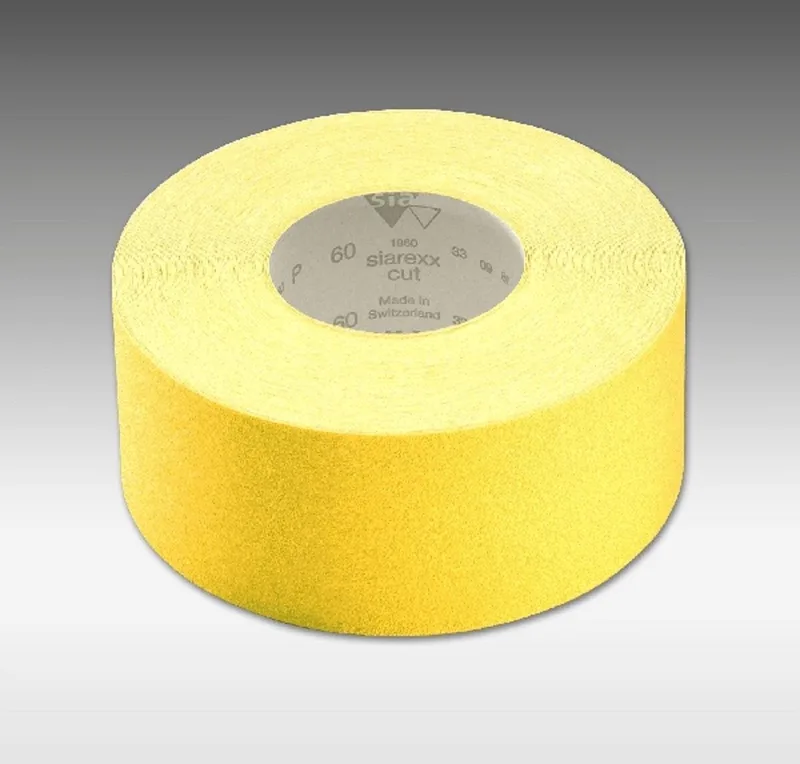 Schuurpapier op rol grofte korrel p40 115mm hoog en 25 meter lang van Sia Abrasives – productafbeelding