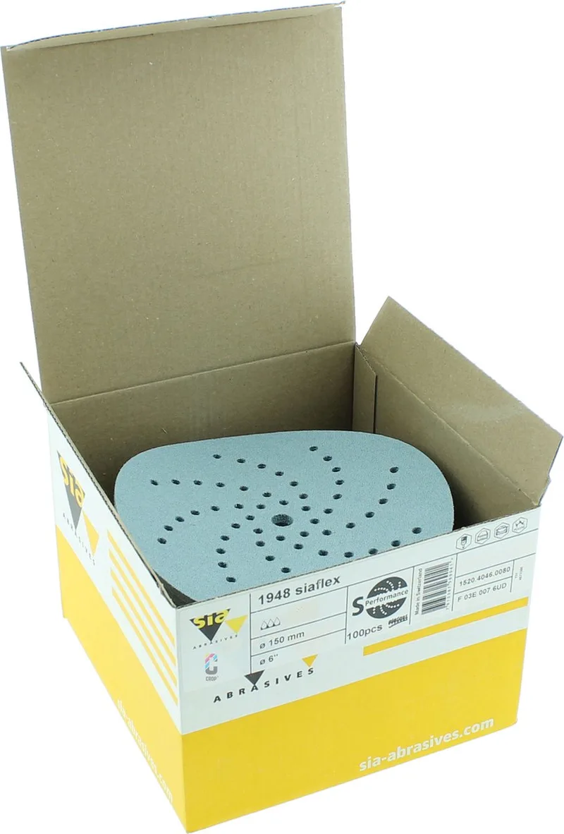SIA 1948 Siaflex Schuurschijven MH 150mm P080 (100st.) van Sia Abrasives – productafbeelding