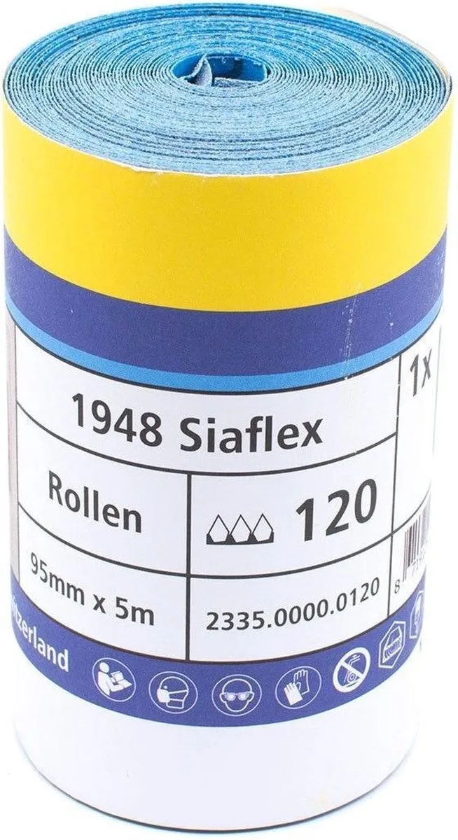 siaflex schuurpapier op rol P120 - 95 mm. x 5 meter de Sia Abrasives – image du produit