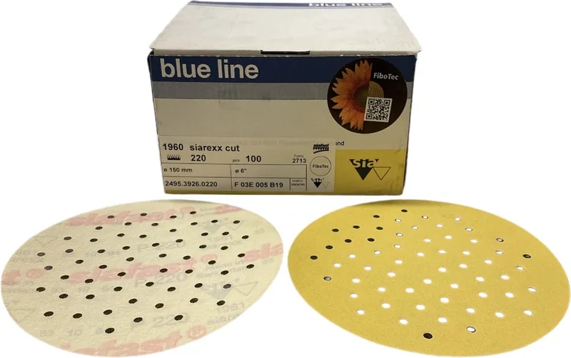 Siarexx Cut 1960/2713 Schuurschijf - P220 - Diameter 150 mm - Prijs per doos ( inhoud 100 stuks) von Sia Abrasives – Produktbild