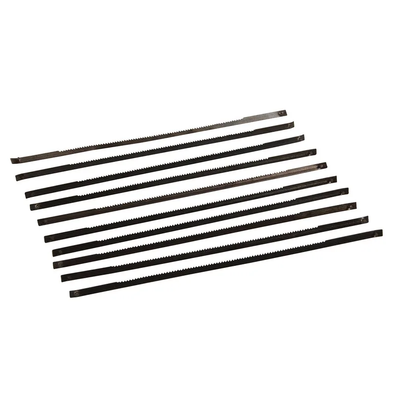 10 x Sägeblätter für Dekupiersäge 130mm 24 ZpZ mit Haltestiften de Silverline – image du produit