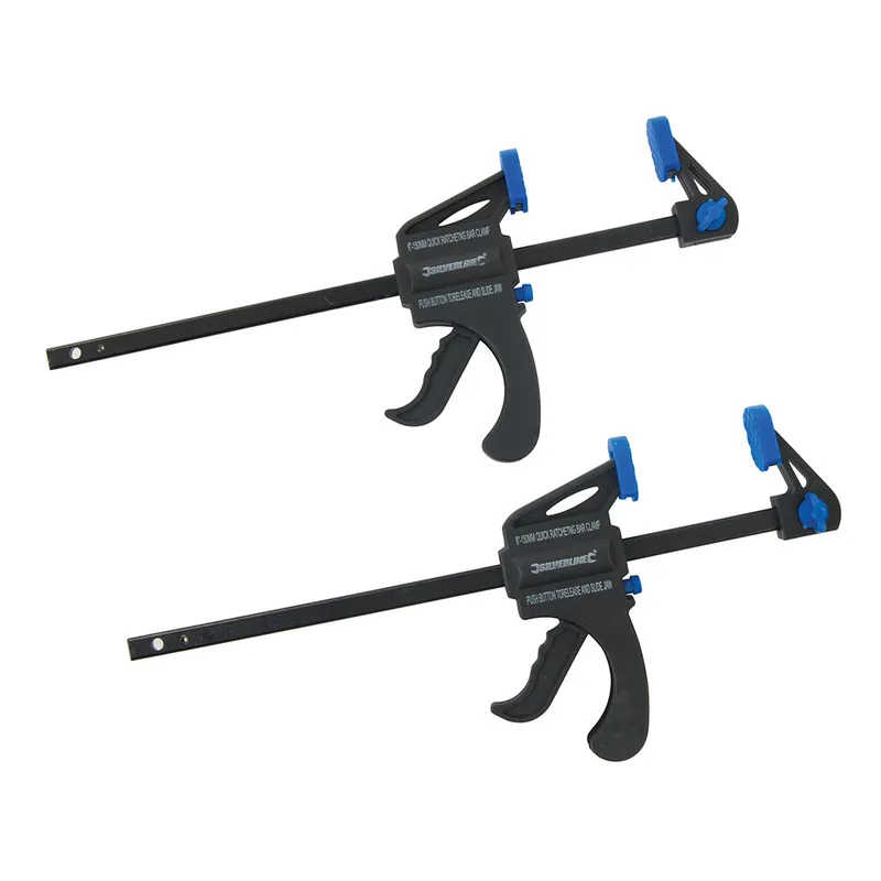 2 x Einhandzwinge 150 mm von Silverline – Produktbild