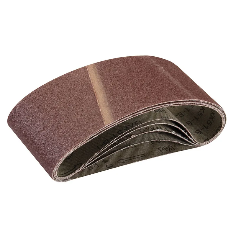 5 x Schleifbänder 75 x 457 mm K 80 de Silverline – image du produit