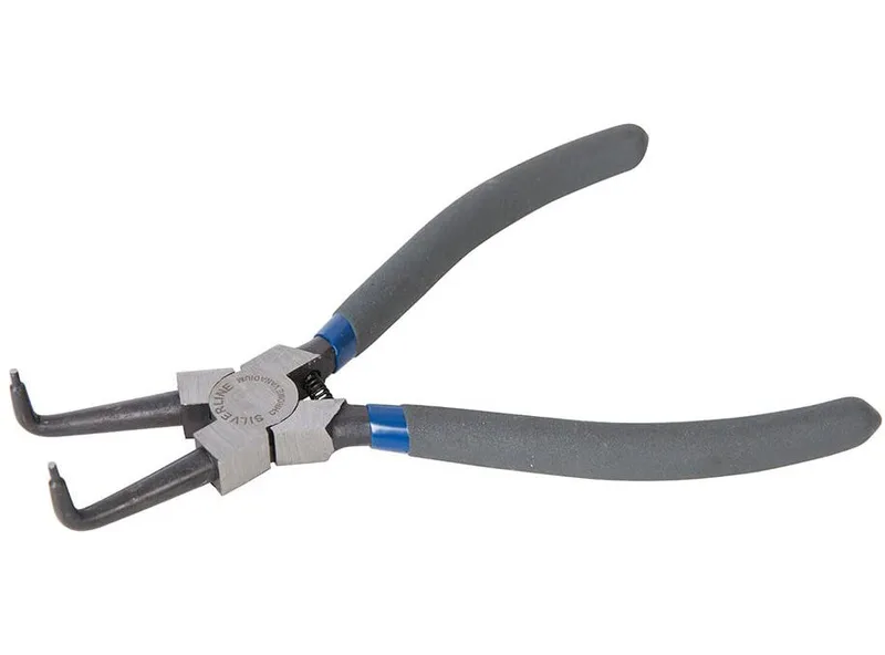 Abgewinkelte Sicherungsringzange 180 mm für Innenringe by Silverline – product image