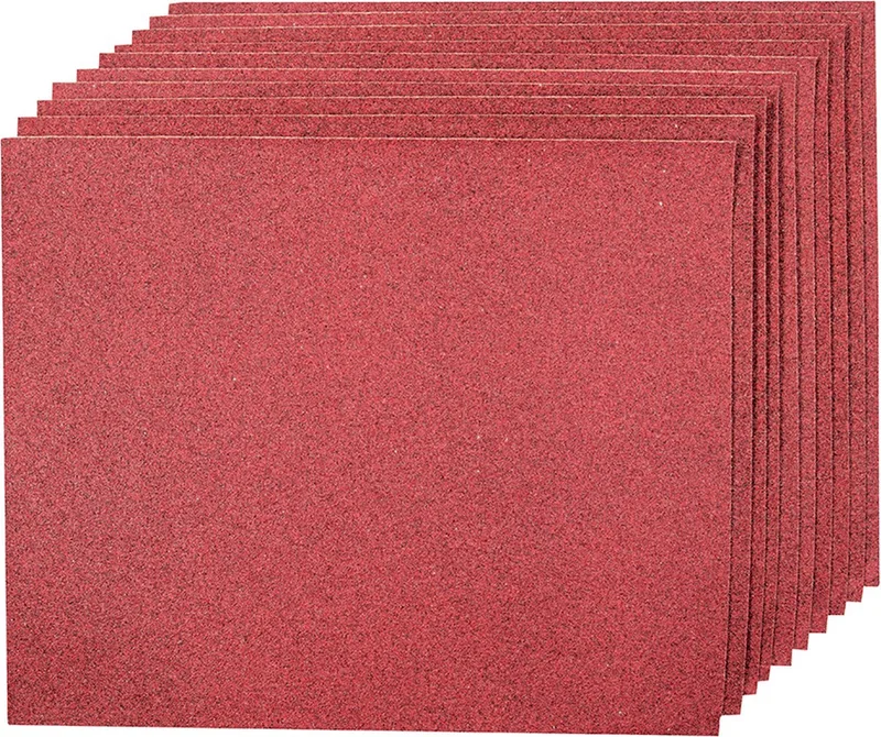 Aluminiumoxide schuurvellen, 10 Stuks 80 korrelgrofte de Silverline – image du produit