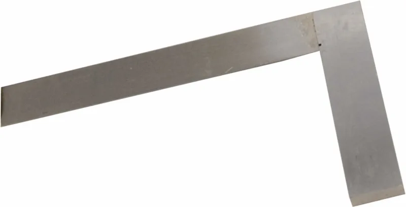 Blokhaak - Winkelhaak - Gehard Staal - 150 mm - Roestvrij fra Silverline, Sølv – produktbillede
