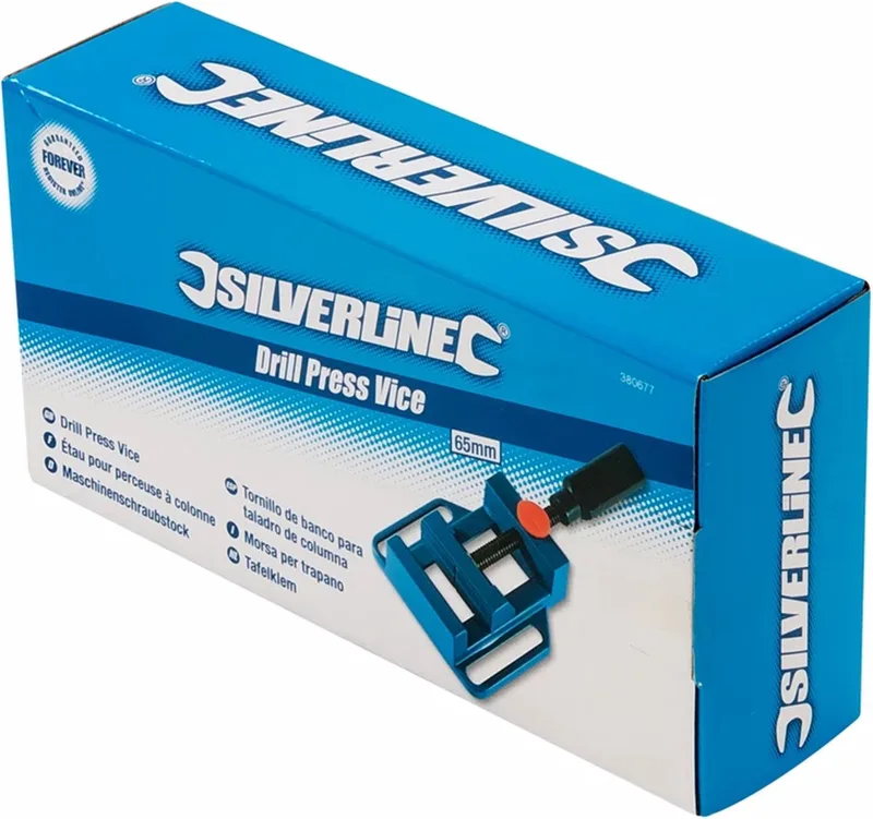 Compacte bankschroef - gegoten aluminium - 65 mm kaakopening - snel-verlos mechanisme de Silverline – image du produit