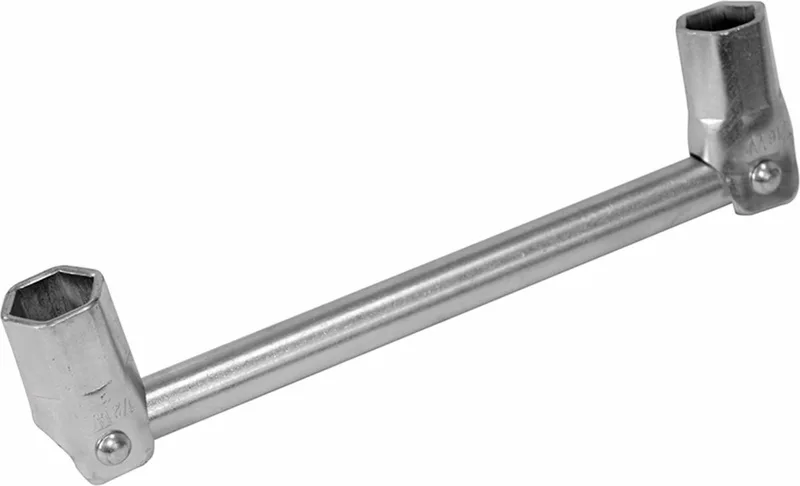 Dubbelzijdige steigerbouwers moersleutel 7/16 en 1/2 by Silverline, Silver – product image