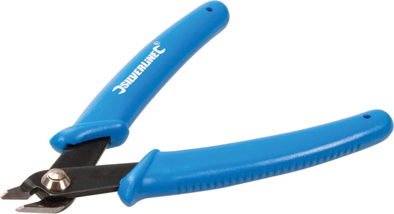 Elektronica zijsnijtang - gehard staal - 125 mm - soft-grip - veergeladen von Silverline – Produktbild