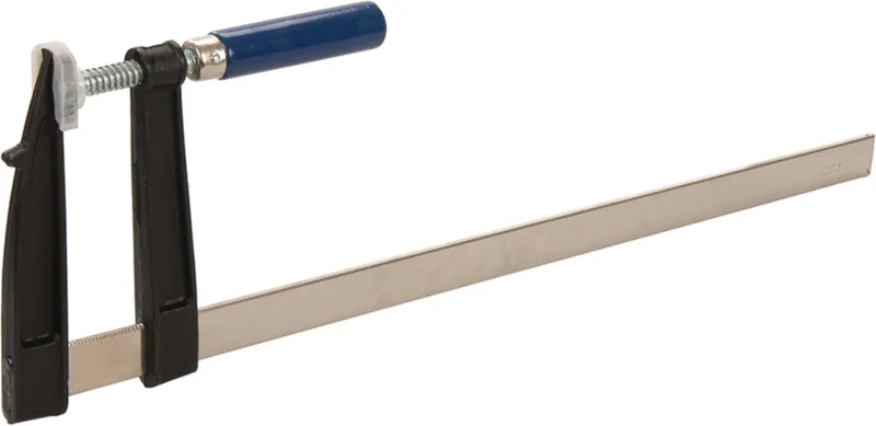 Euro F-klem - Sterke gietijzeren kaken - Zachte beschermers - 500 x 120 mm van Silverline – productafbeelding