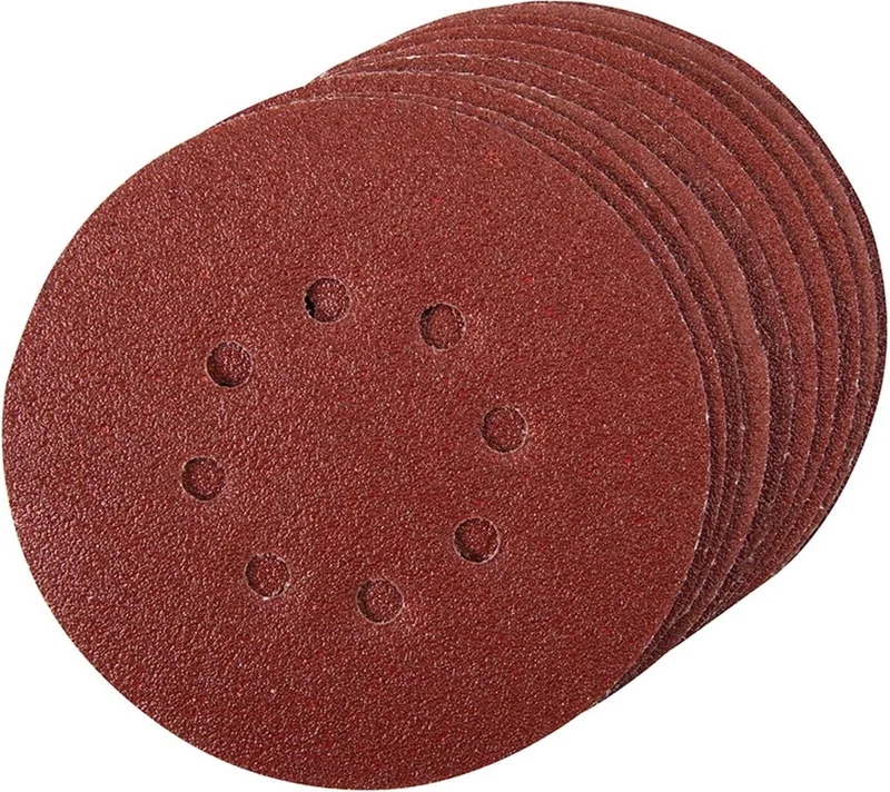 Geperforeerde klittenband schuurschijven - Ø 150 mm - korrel 80 - set van 10 stuks de Silverline – image du produit
