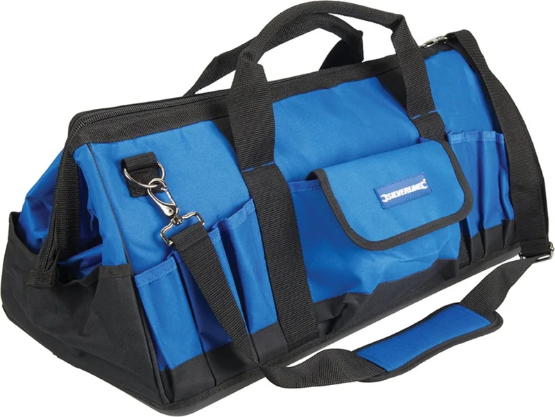 Gereedschapstas met harde bodem - 22 vakken - 60 cm - Verstelbare schouderband von Silverline – Produktbild