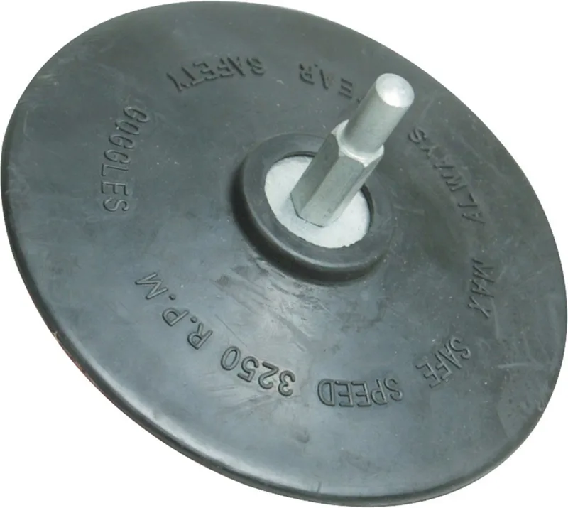 Half-flexibele klittenband steunschijf - Ø 125 mm - 6 mm ashals - Compatibel met boormachines de Silverline – image du produit