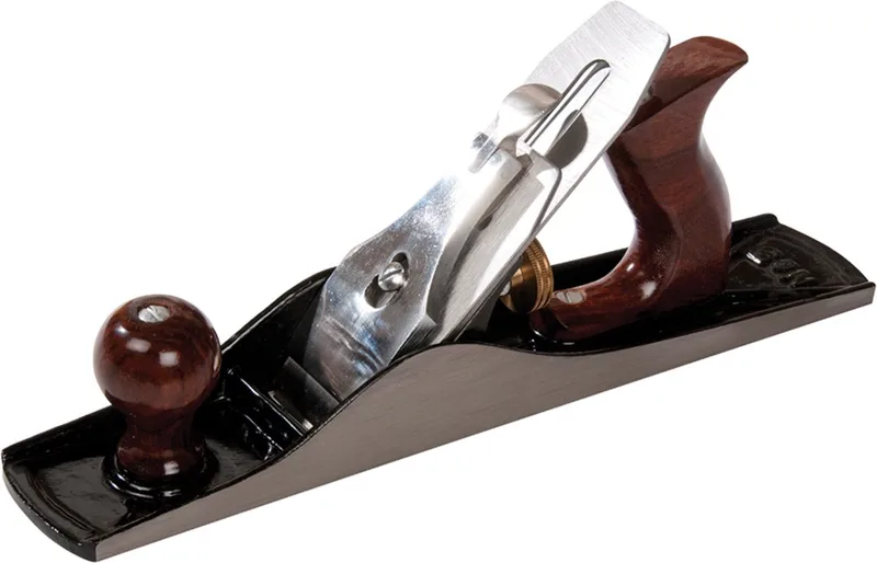 Handschaaf - Gietijzer - Palissander handvaten - Blad 50 mm - Heavy-Duty de Silverline, Noir – image du produit