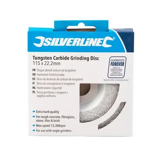 Hardmetalen slijpschijf 115 x 22,2 mm von Silverline – Produktbild 2 von 2