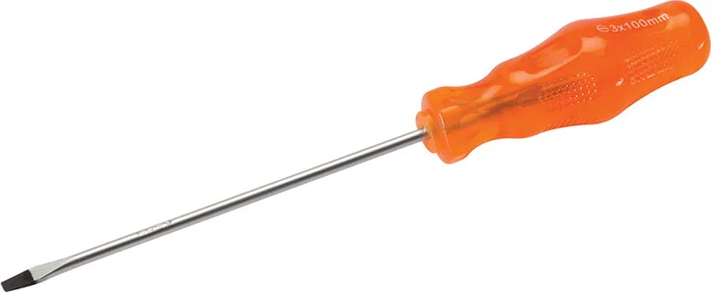 Ingenieurs sleufschroevendraaier 3 x 100 mm van Silverline, Oranje – productafbeelding
