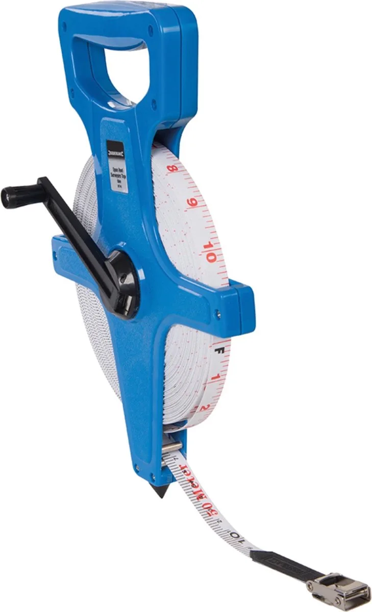 Landmeter - Meetlint met open spoel - 50 meter - Water- en krasbestendig by Silverline – product image