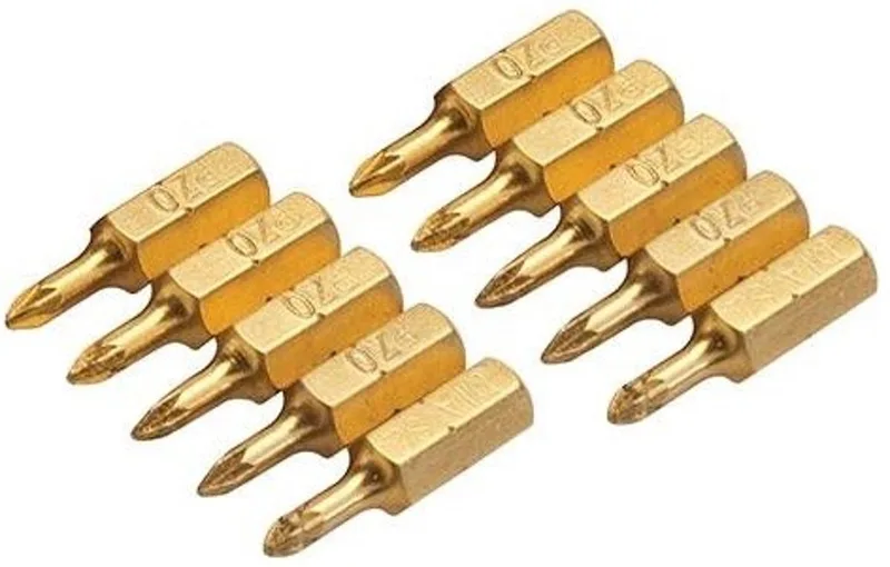 Pozidriv diamant schroevendraaier bits, 10 stuks by Silverline – product image