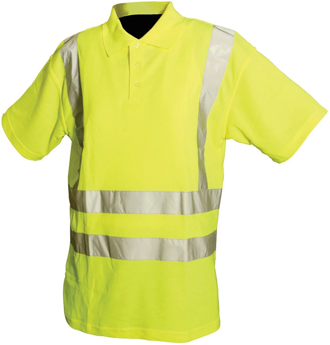 Reflecterende Polo, Klasse 2 (M 92 - 100 Cm) fra Silverline, Gul – produktbillede