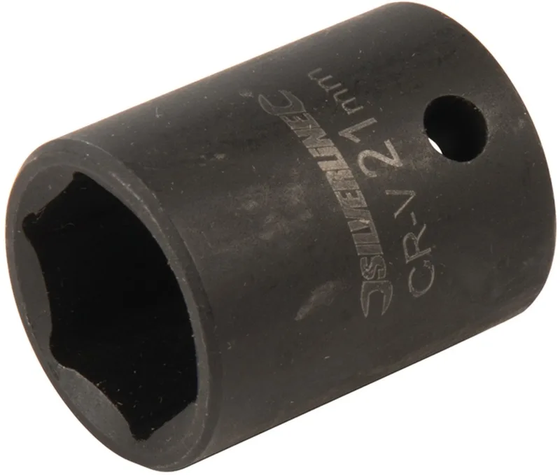 Silverline 1/2 metrische zeskant-krachtdop 21 mm van Silverline – productafbeelding