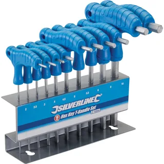 Silverline 10 Delige T-Grepen Inbussleutel Set by Silverline – product image 1 of 3