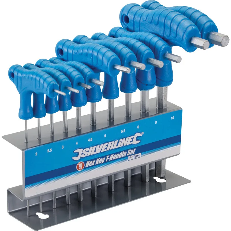 Silverline 10 Delige T-Grepen Inbussleutel Set by Silverline – product image 1 of 3