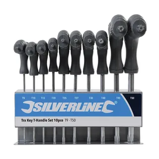 Silverline 10 Delige T-Grepen TORX-sleutel Set by Silverline – product image 2 of 5