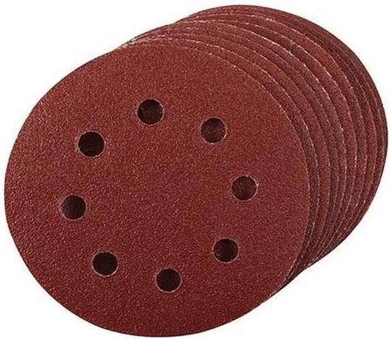 Silverline 115 mm klittenband schuurschijven, 10 Stuks 115 mm 120 korrelgrofte von Silverline – Produktbild