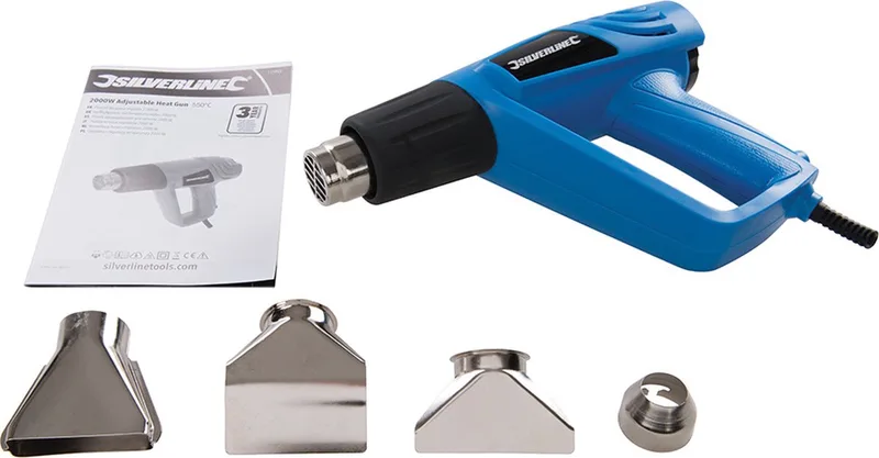 Silverline 2000 Watt verstelbaar heteluchtpistool 550 °C by Silverline – product image