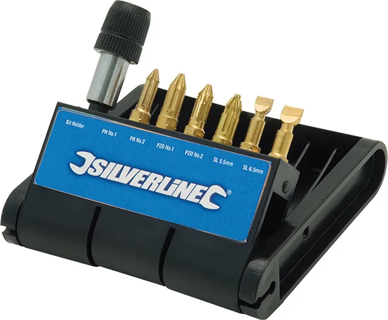 Silverline 7-delige diamant schroevendraaier bithouder set de Silverline – image du produit