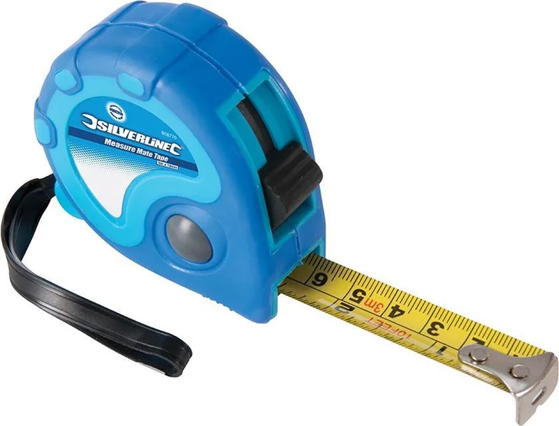 Silverline 868770 Measure Mate Rolmaat - 5m x 19mm by Silverline, Blue – product image