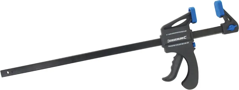 Snelspan lijmklem - 1x - hard kunststof - bereik 450 mm - lijmtang från Silverline, Flerfärgad – produktbild